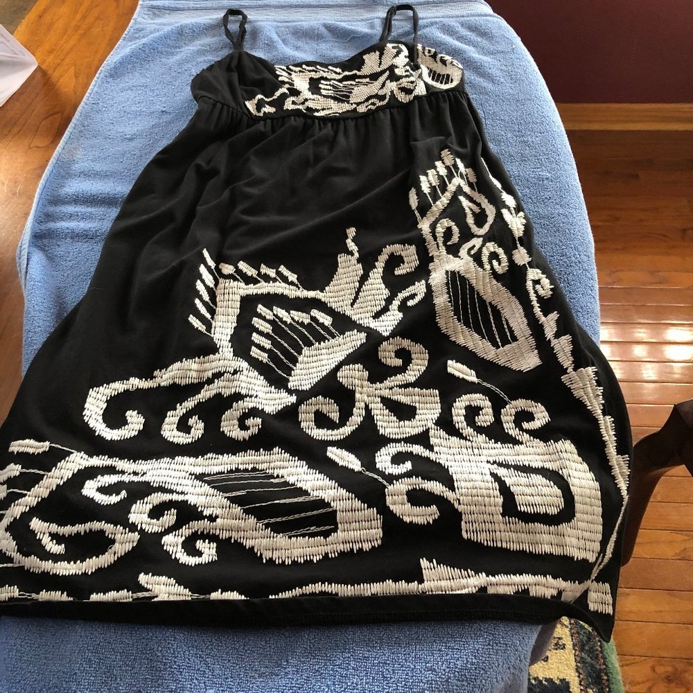 INC Black and white Sun Dress - SIZE Large